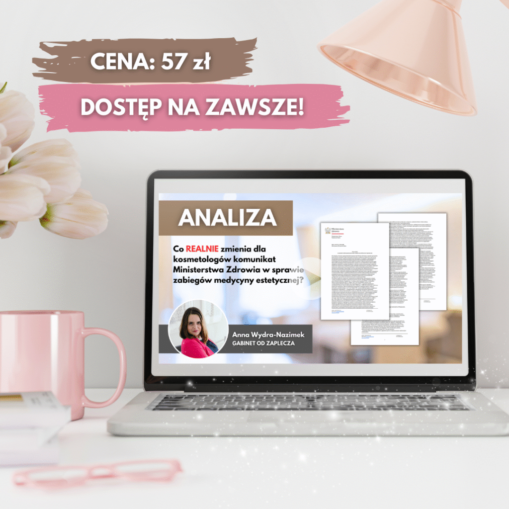 Komunikat Ministerstwa Zdrowia zabiegi medycyny estetycznej - grafika vod