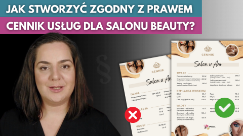 Jak stworzyć zgodny z prawem cennik usług dla salonu beauty? - VOD