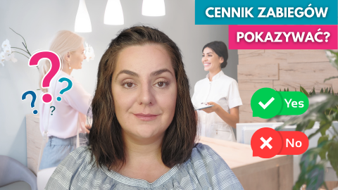 Cennik zabiegów w salonie - pokazywać w social mediach i na stronie, czy nie? Wady i zalety - VOD